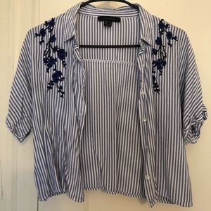 Embroidered Button Up